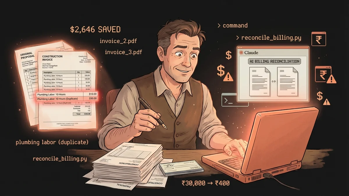 Hero image for Before I Paid, I Asked AI: Two Bills Cut Down to Size