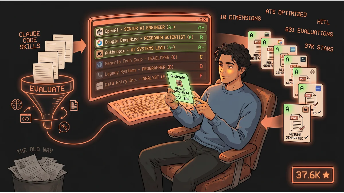 Hero image for He Automated His Job Search. 631 Evaluations. Got Hired.