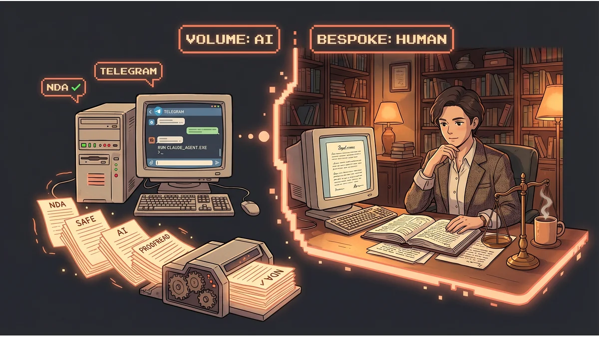 Hero image for What a Real Lawyer Trusts AI to Do (And What It Won't)