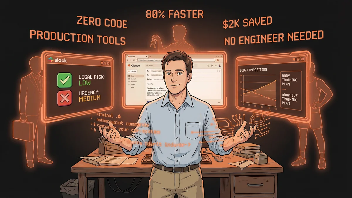 Hero image for No Code, Real Results: Three Production AI Workflows