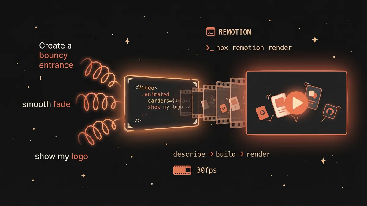 Hero image for Remotion Video Creation: Build Marketing Videos in 3 Minutes
