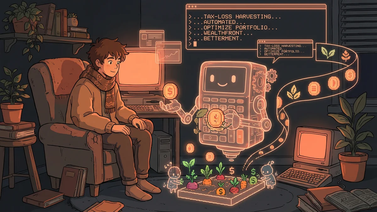 Hero image for Robo-Advisors Explained: How AI Tax-Loss Harvesting Saved $264 on a $15K Portfolio