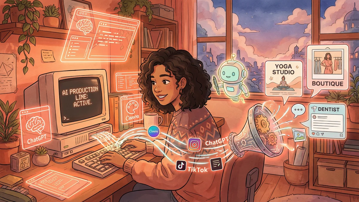 Hero image for AI Social Media Management: Freelancer Scaled from 4 to 7 Clients