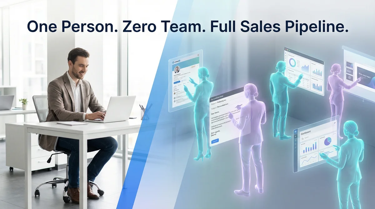 Hero image for The Solo Sales Team: 30+ Hours of Weekly Sales Work, Automated
