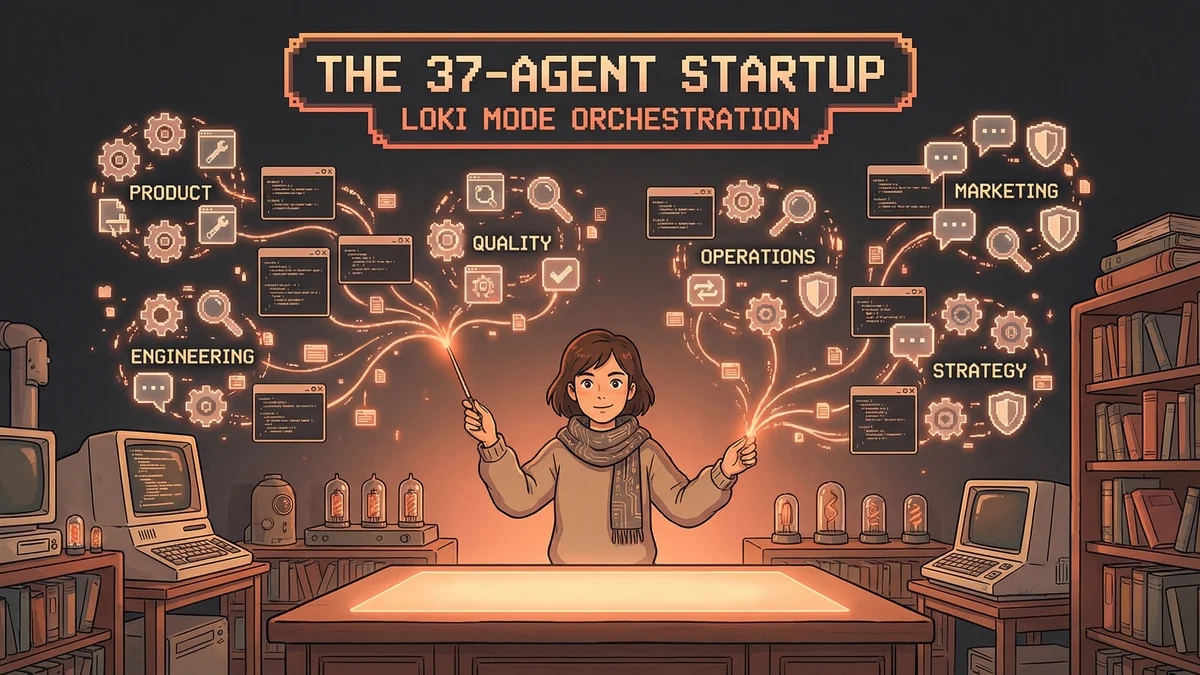 Hero image for Multi-Agent AI Orchestration: Building a Startup with 37 Autonomous Agents