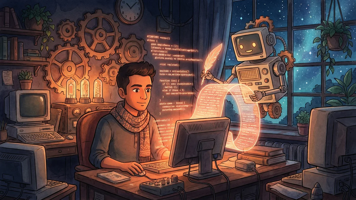 Hero image for AI Changelog Generation: From 3 Hours to 15 Minutes with Claude Code