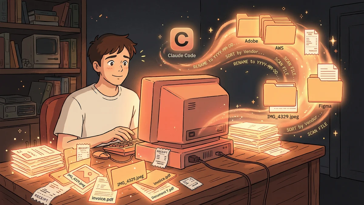 Hero image for AI File Organization: How Claude Code Sorted 2,847 Downloads in Minutes