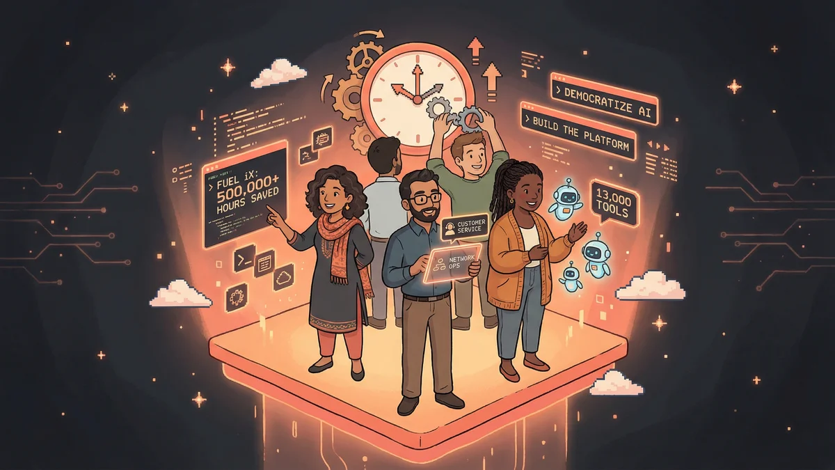 Hero image for How TELUS Saved 500,000 Hours with 13,000 Internal AI Tools