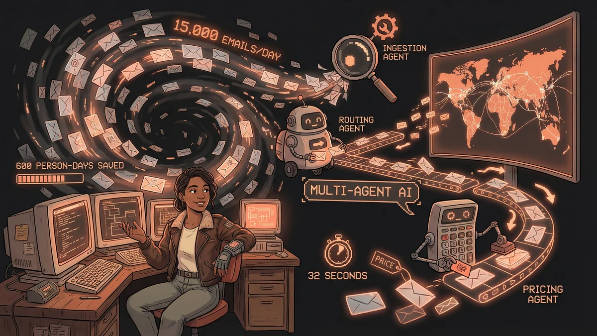 Hero image for AI Email Automation: How C.H. Robinson Processes 15,000 Logistics Emails in 32 Seconds