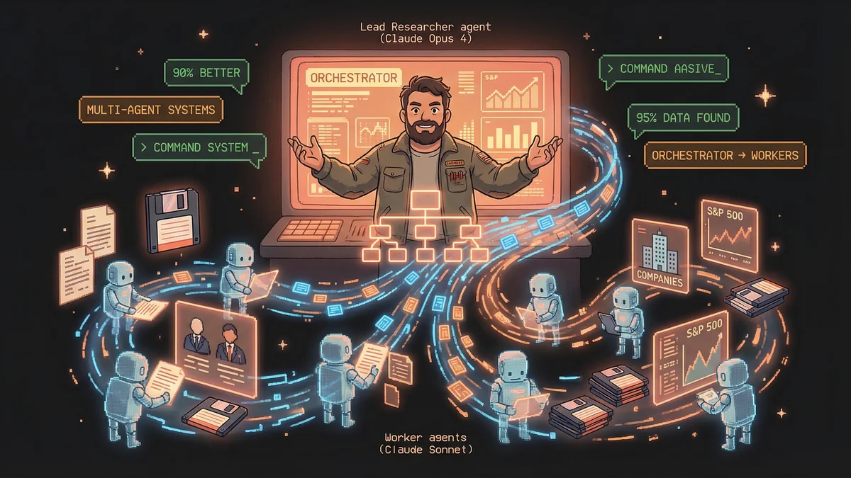 Hero image for Multi-Agent AI Research: How Claude Code Achieves 90% Better Results