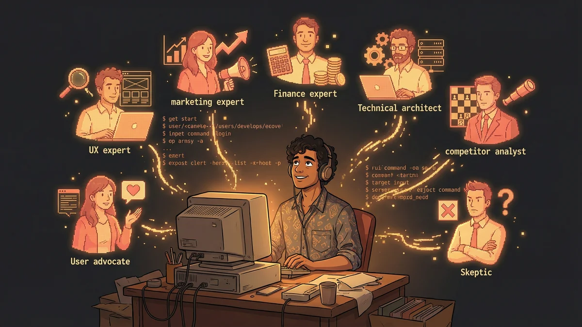 Hero image for AI Advisory Board: How Claude Code Simulates 7 Expert Perspectives for Startup Decisions