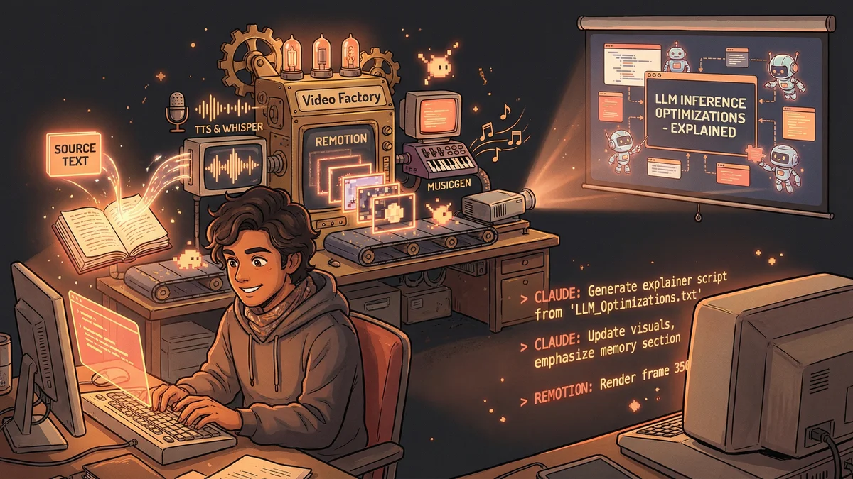 Hero image for AI Video Production Pipeline: From Text to Explainer Video in 20 Minutes