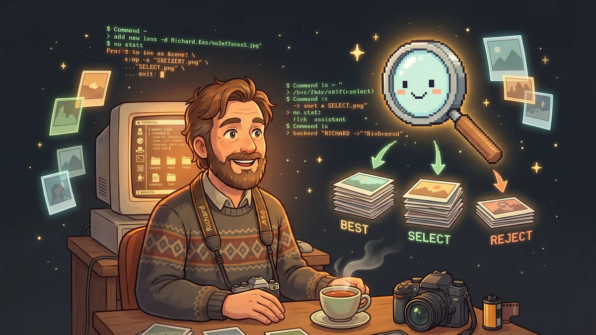 Hero image for AI Photo Culling: How to Sort 2,400 Wedding Photos in 40 Minutes