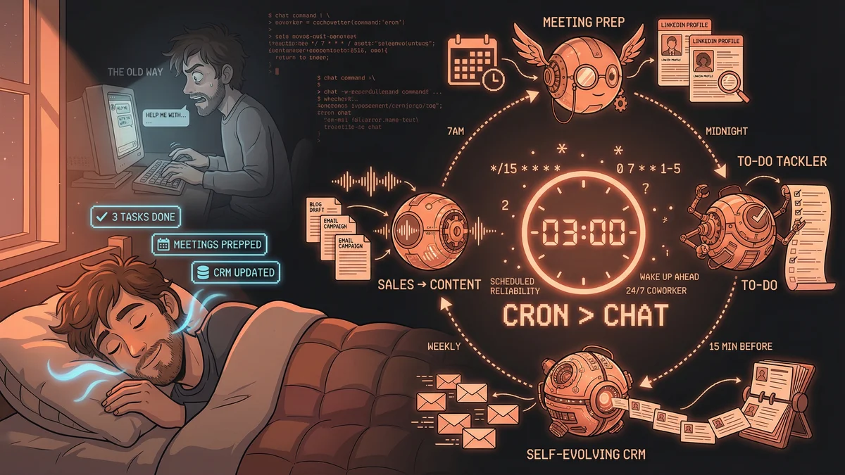 Hero image for While You Sleep: The AI Cron Revolution